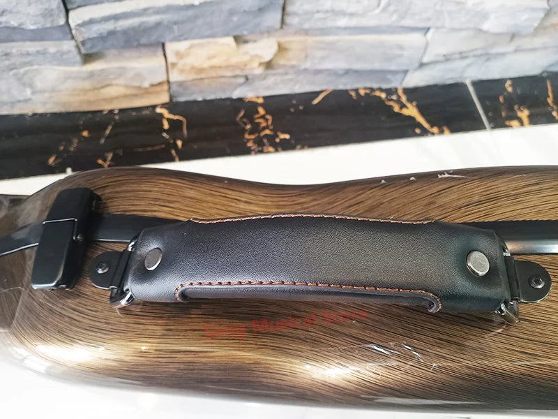 Multicolor Violin Case Carbon fiber 4/4 3/4 1/2 1/4 violin box compression-resistant double shoulder strap