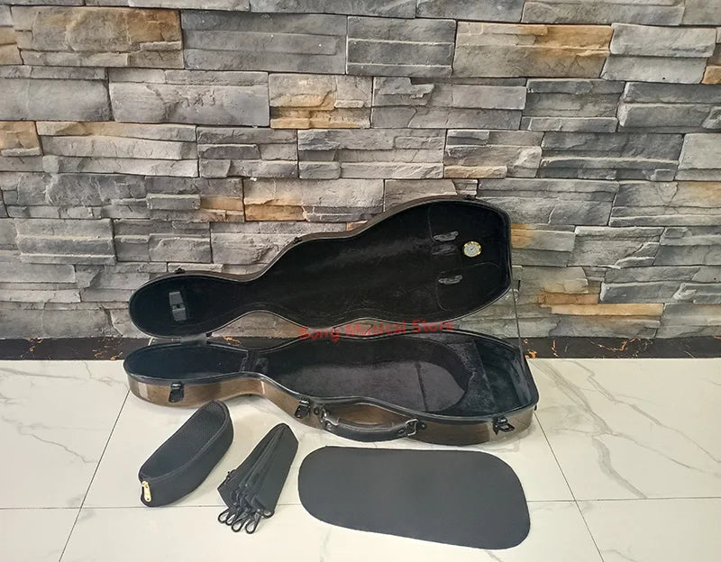 Multicolor Violin Case Carbon fiber 4/4 3/4 1/2 1/4 violin box compression-resistant double shoulder strap