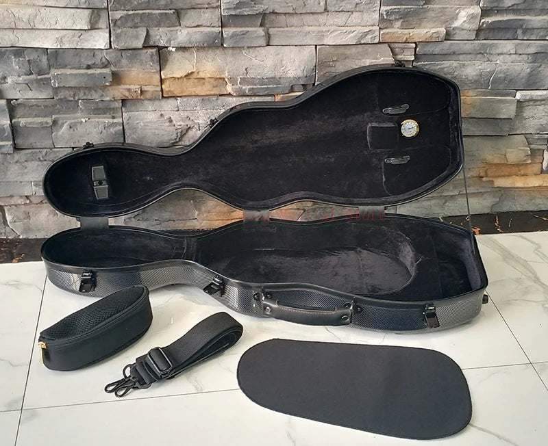 Multicolor Violin Case Carbon fiber 4/4 3/4 1/2 1/4 violin box compression-resistant double shoulder strap