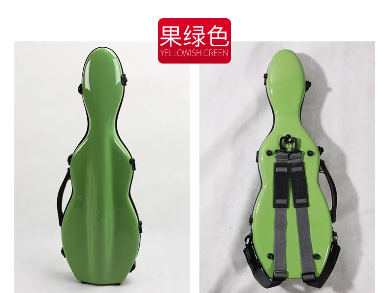 Multicolor Violin Case Carbon fiber 4/4 3/4 1/2 1/4 violin box compression-resistant double shoulder strap