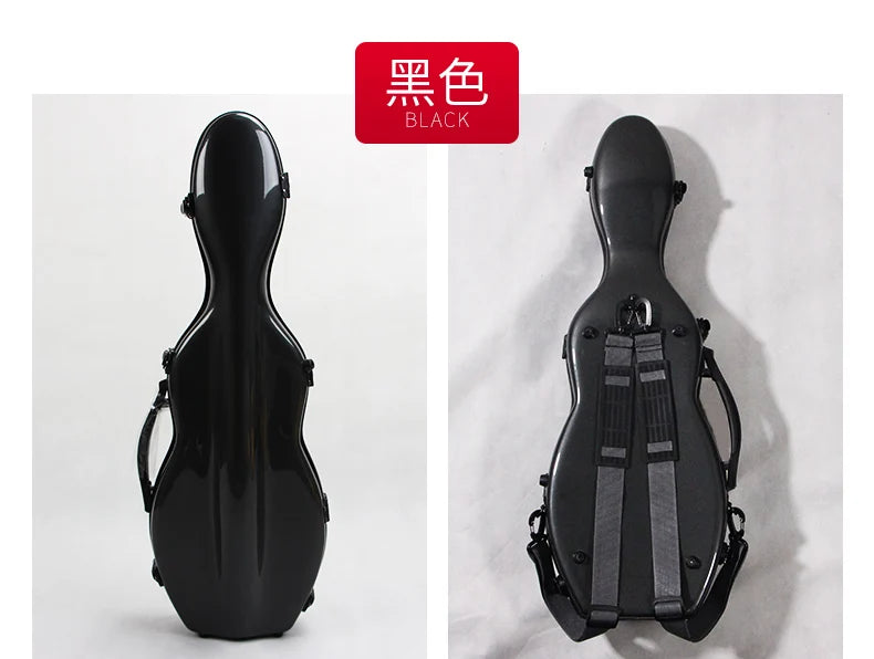Multicolor Violin Case Carbon fiber 4/4 3/4 1/2 1/4 violin box compression-resistant double shoulder strap