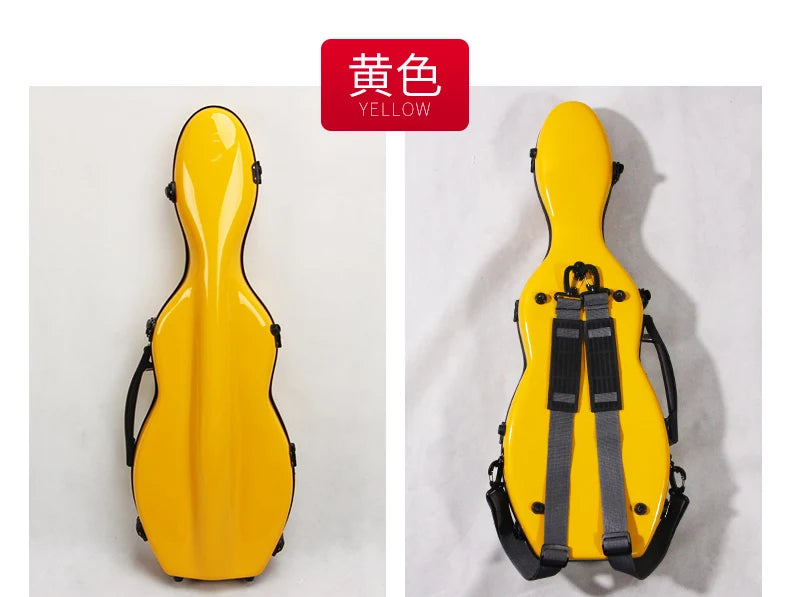 Multicolor Violin Case Carbon fiber 4/4 3/4 1/2 1/4 violin box compression-resistant double shoulder strap